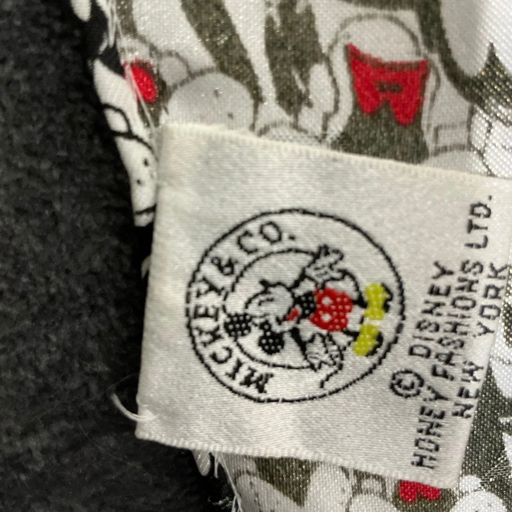 Vintage Mickey & Co Disney Goofy Infinity Scarf Honey Fashions Black White Red
